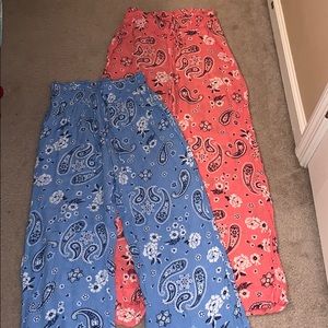 Aerie Flared Flowy Print Pants (2 sets)